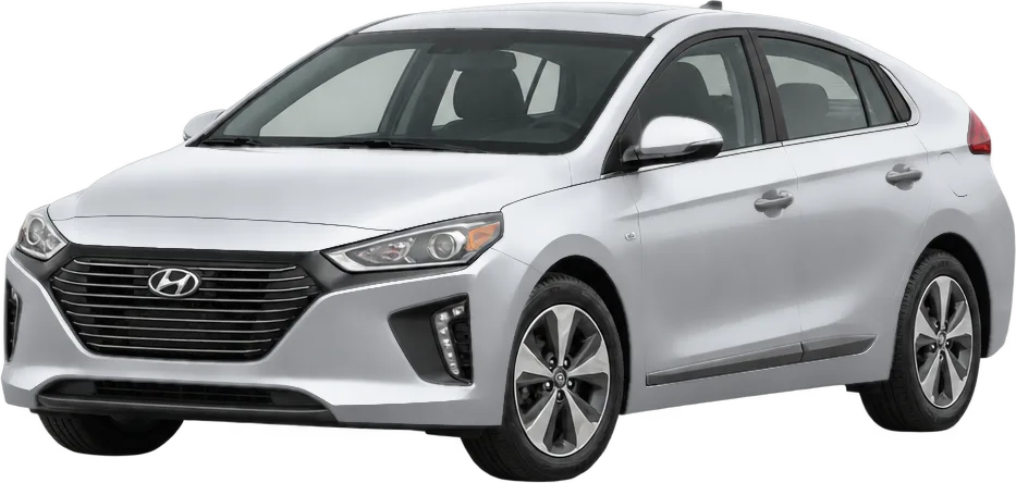 Hyundai Ioniq 2022 front three-quarter view
