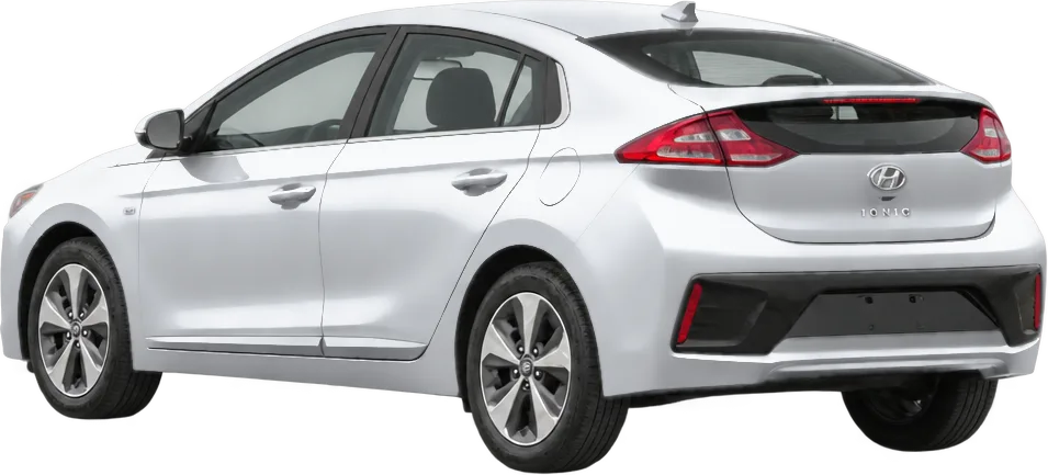 Hyundai Ioniq 2022 rear three-quarter view