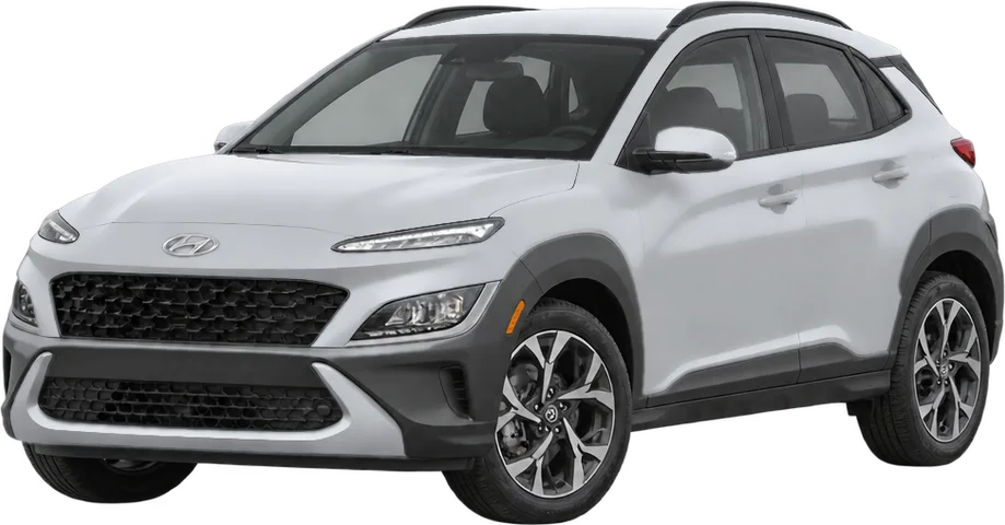 Hyundai Kona 2023 front three-quarter view