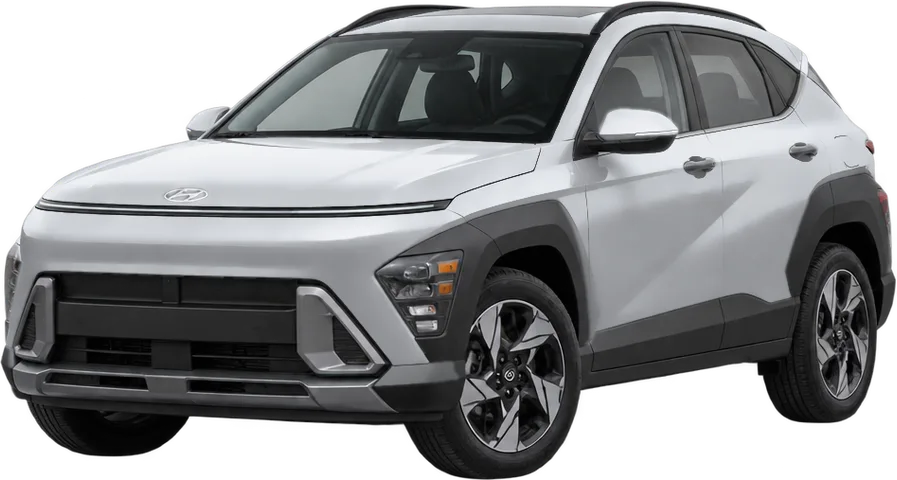 Hyundai Kona 2026 front three-quarter view