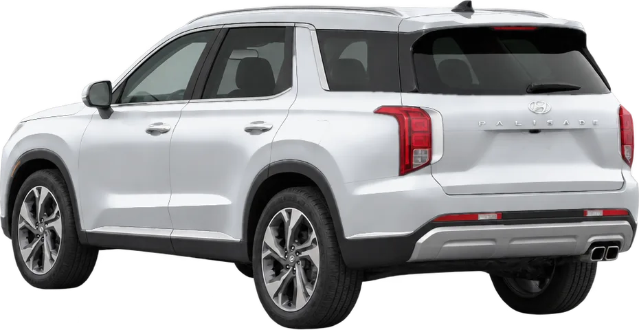 Hyundai Palisade 2025 rear three-quarter view