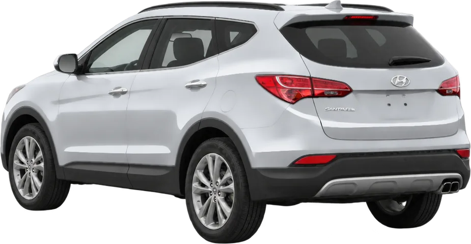 Hyundai Santa Fe 2018 rear three-quarter view