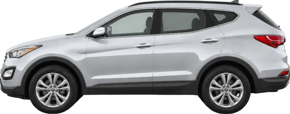 Hyundai Santa Fe 2018 side view