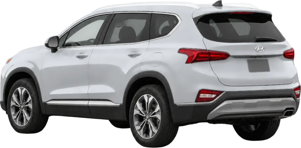 Hyundai Santa Fe 2023 rear three-quarter view