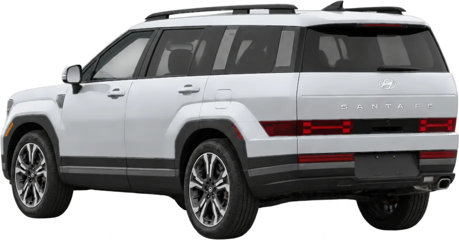 Hyundai Santa Fe 2026 rear three-quarter view