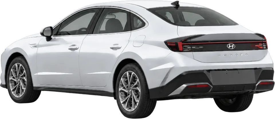 Hyundai Sonata 2026 rear three-quarter view