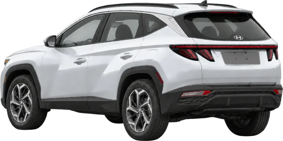 Hyundai Tucson 2026 rear three-quarter view