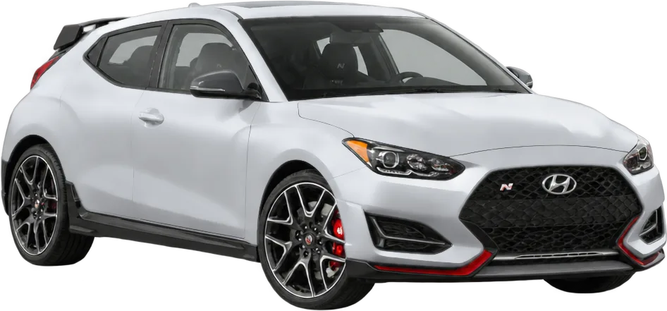 Hyundai Veloster 2022 front three-quarter view