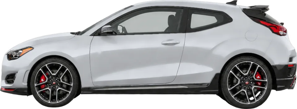 Hyundai Veloster 2022 side view