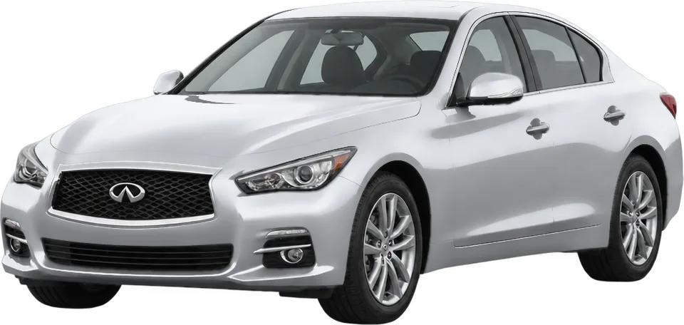 Infiniti Q50 2024 front three-quarter view