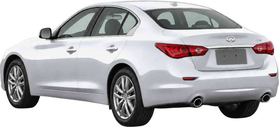 Infiniti Q50 2024 rear three-quarter view
