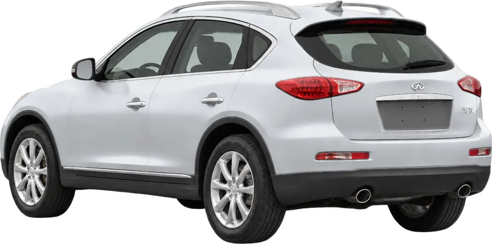 Infiniti QX50 2025 rear three-quarter view