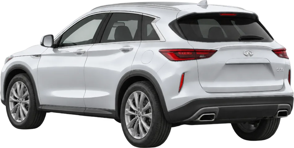 Infiniti QX50 2025 rear three-quarter view