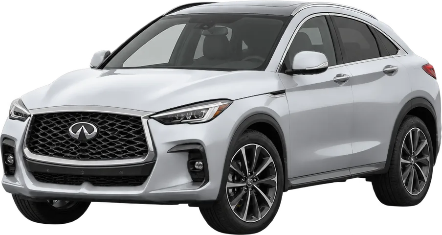 Infiniti QX55 2025 front three-quarter view