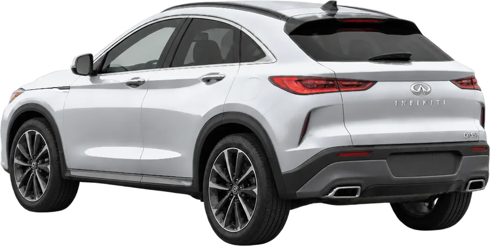 Infiniti QX55 2025 rear three-quarter view