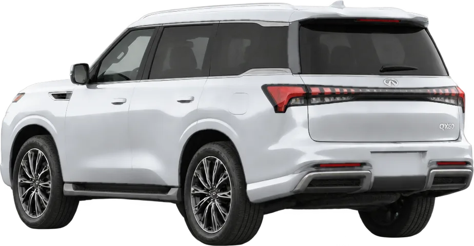 Infiniti QX80 2026 rear three-quarter view