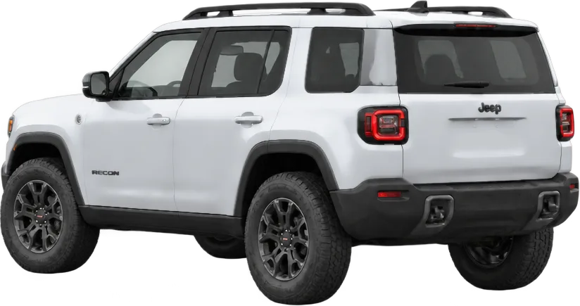 Jeep Recon 2026 rear three-quarter view