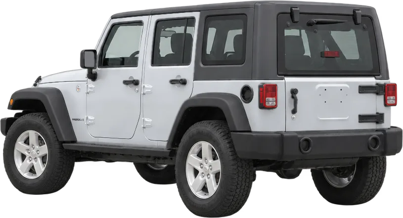 Jeep Wrangler 2017 rear three-quarter view