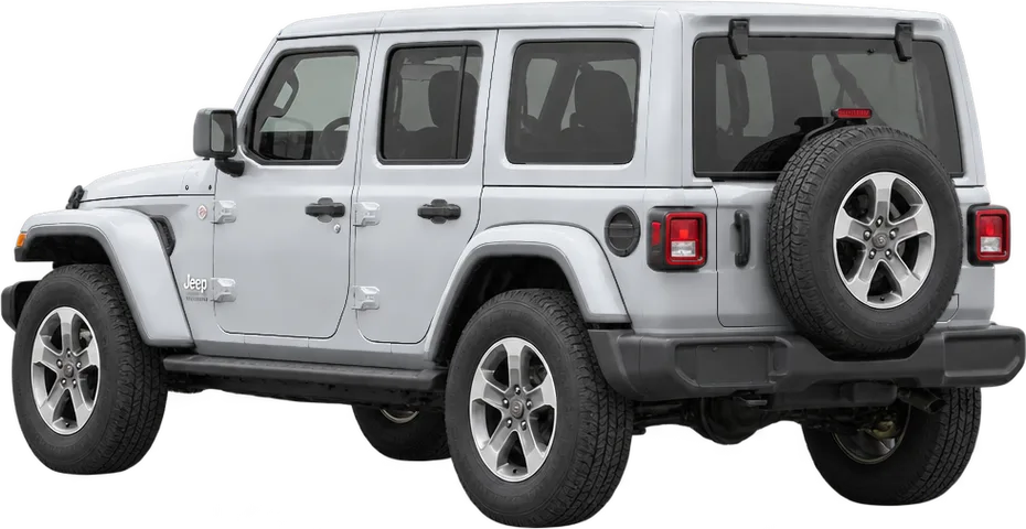 Jeep Wrangler 2026 rear three-quarter view