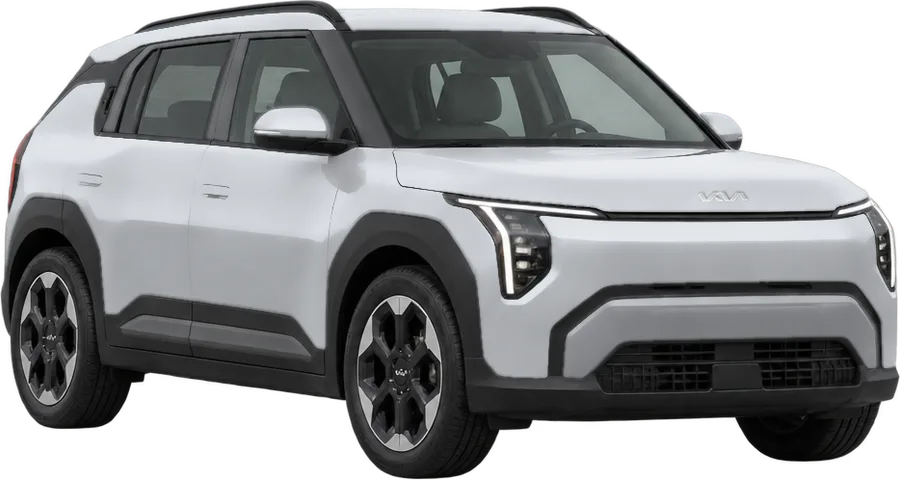 Kia EV3 2027 front three-quarter view