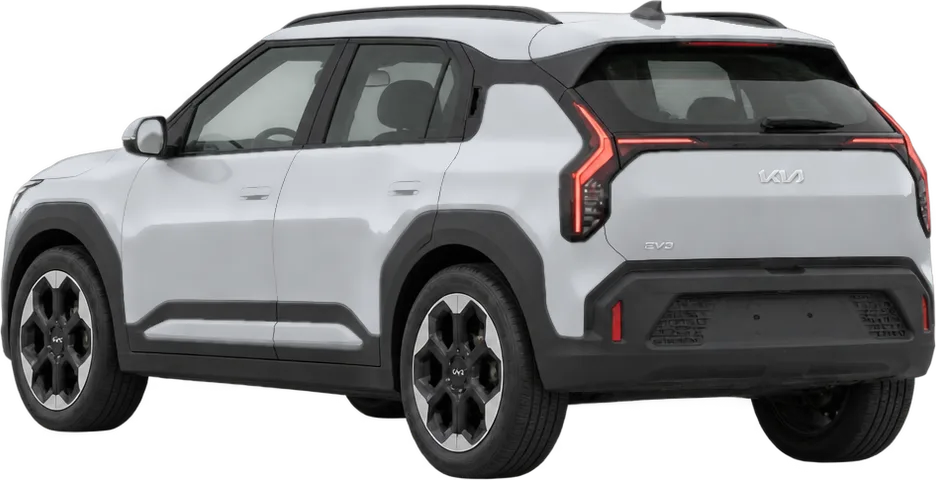 Kia EV3 2027 rear three-quarter view