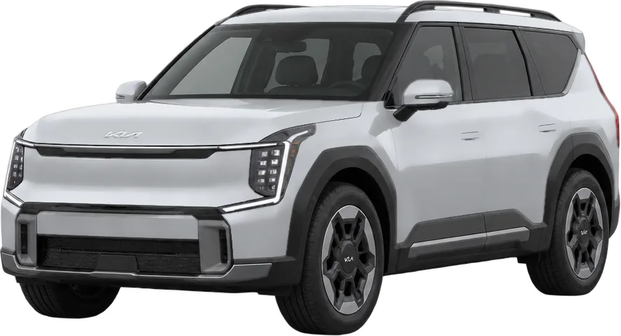 Kia EV9 2026 front three-quarter view