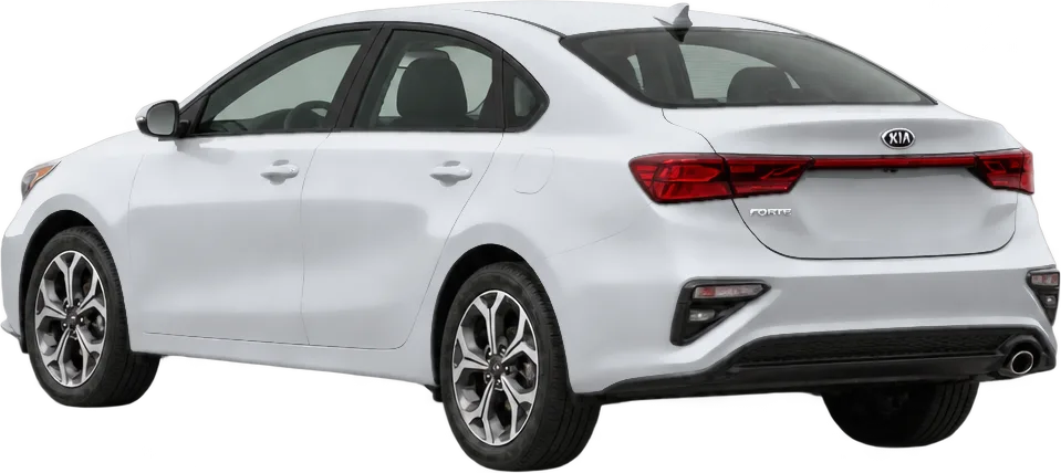 Kia Forte 2024 rear three-quarter view