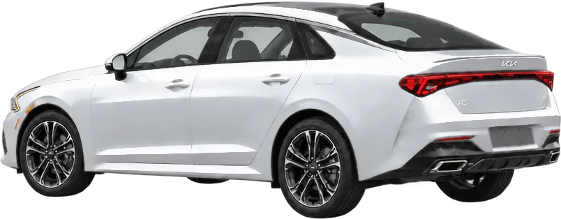 Kia K5 2026 rear three-quarter view