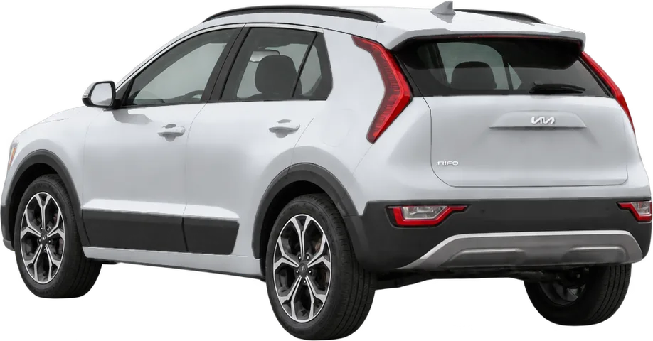 Kia Niro 2026 rear three-quarter view