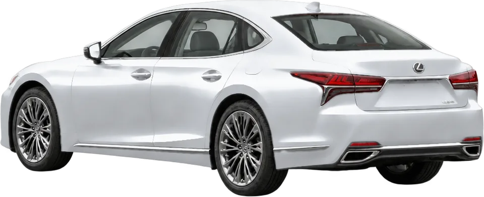 Lexus LS 2026 rear three-quarter view