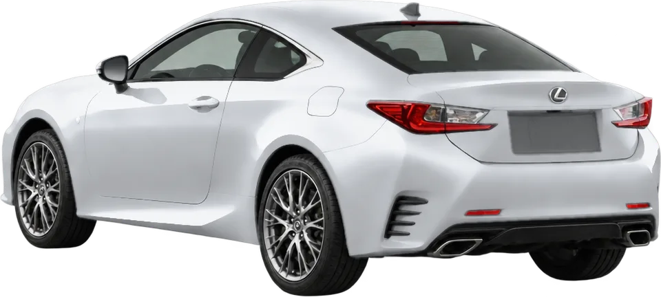 Lexus RC 2025 rear three-quarter view