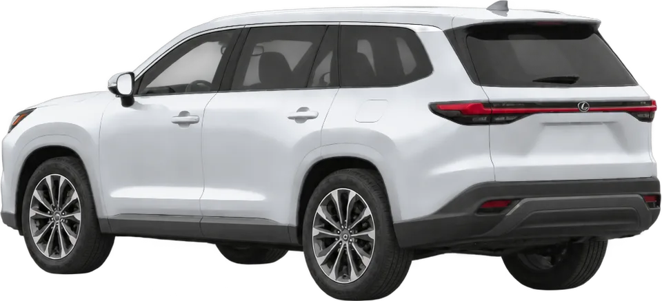 Lexus TX 2026 rear three-quarter view
