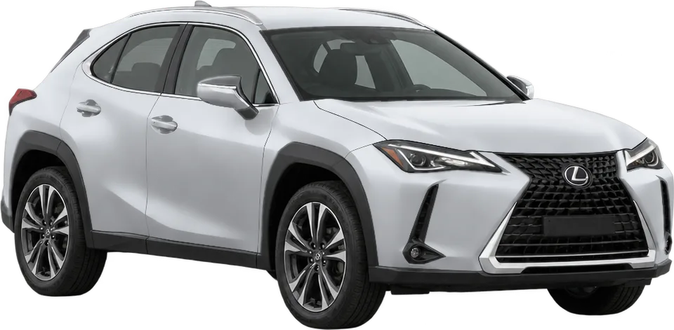 Lexus UX 2026 front three-quarter view