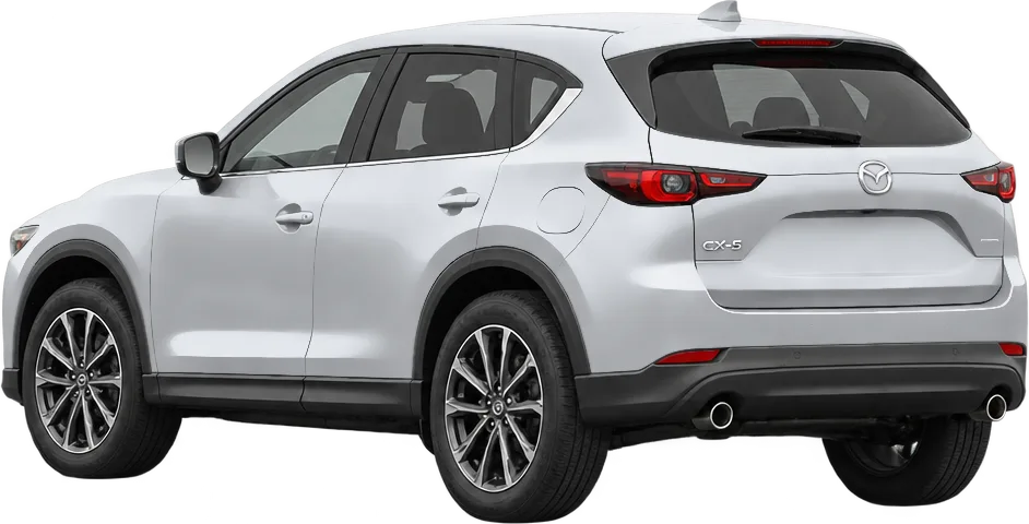 Mazda CX-5 2026 rear three-quarter view