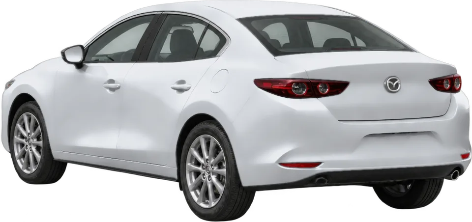 Mazda Mazda3 2026 rear three-quarter view