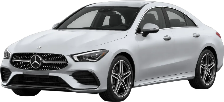 Mercedes-Benz CLA-Class 2026 front three-quarter view