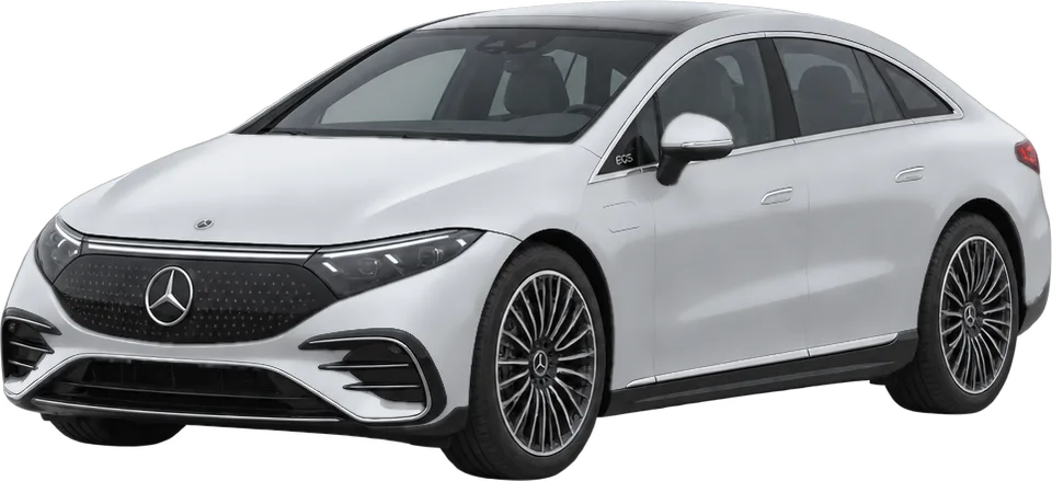 Mercedes-Benz EQS 2026 front three-quarter view