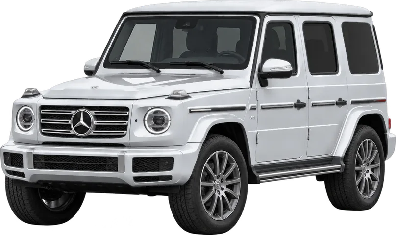 Mercedes-Benz G-Class 2026 front three-quarter view