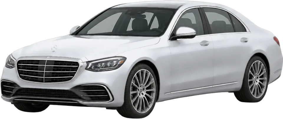 Mercedes-Benz S-Class 2026 front three-quarter view