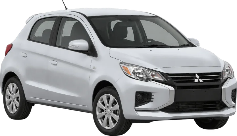 Mitsubishi Mirage 2024 front three-quarter view