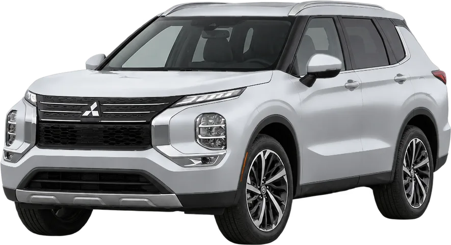 Mitsubishi Outlander 2026 front three-quarter view