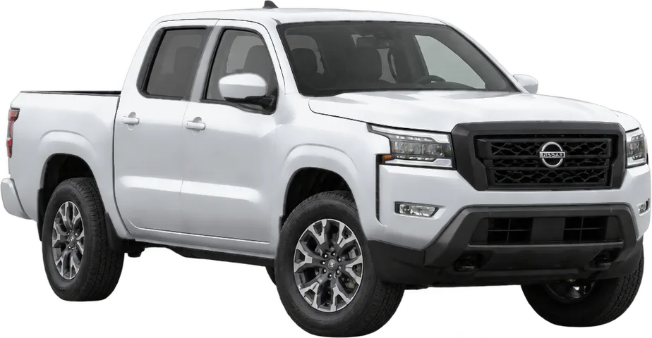 Nissan Frontier 2026 front three-quarter view