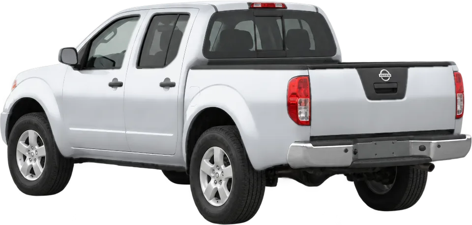 Nissan Frontier 2026 rear three-quarter view