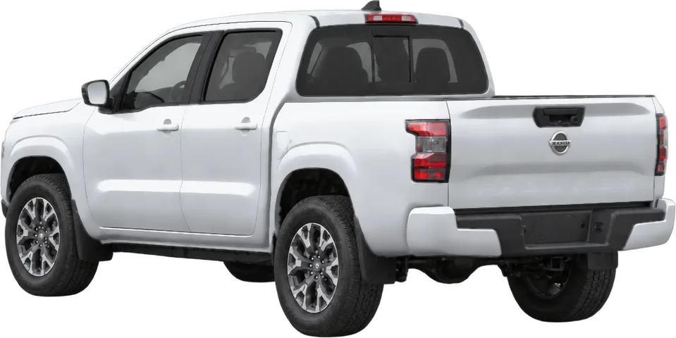 Nissan Frontier 2026 rear three-quarter view