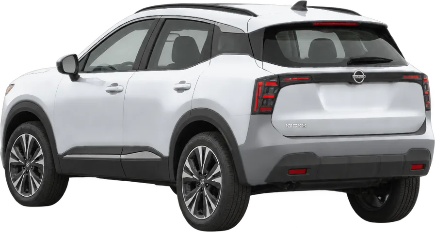 Nissan Kicks 2026 rear three-quarter view