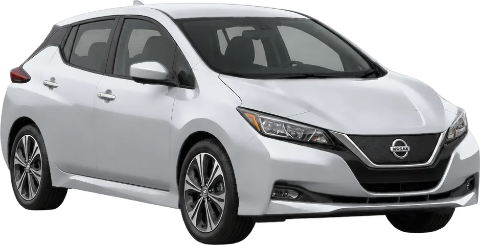 Nissan LEAF 2026 front three-quarter view