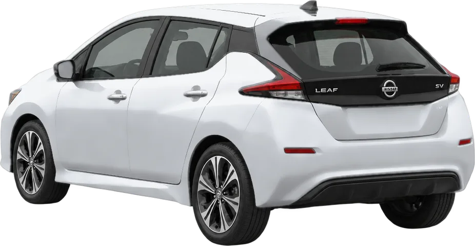 Nissan LEAF 2026 rear three-quarter view