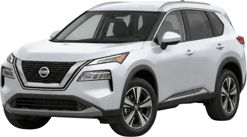 Nissan Rogue 2026 front three-quarter view