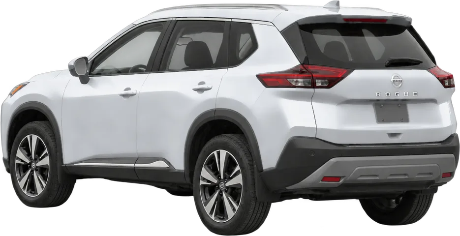 Nissan Rogue 2026 rear three-quarter view
