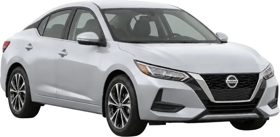 Nissan Sentra 2025 front three-quarter view